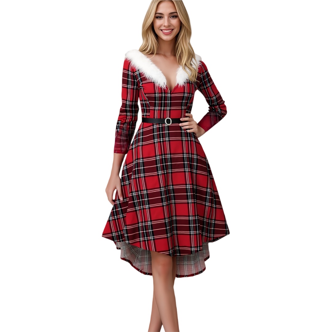 Womens Christmas Party Dress Sexy Bodycon Elegant Party Long Sleeves Dress